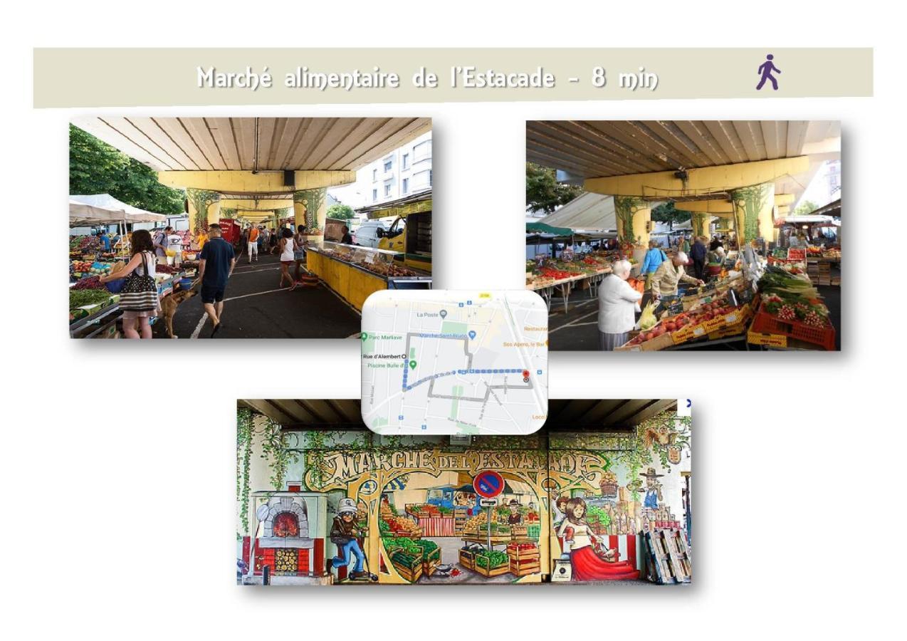 Le 62 - Spacieux T2 Avec Jardin, Parking & Tramway Grenoble Zewnętrze zdjęcie